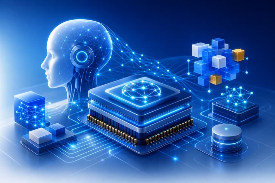 Python for AI & Machine Learning Foundations course illustration at Brightnest AI Academy