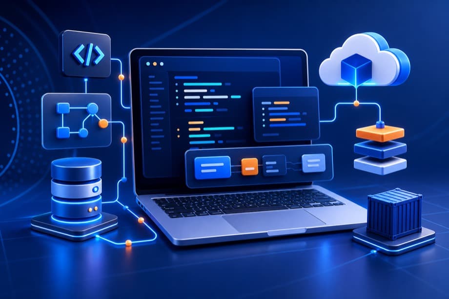 Python Programming & Software Development course illustration at Brightnest AI Academy